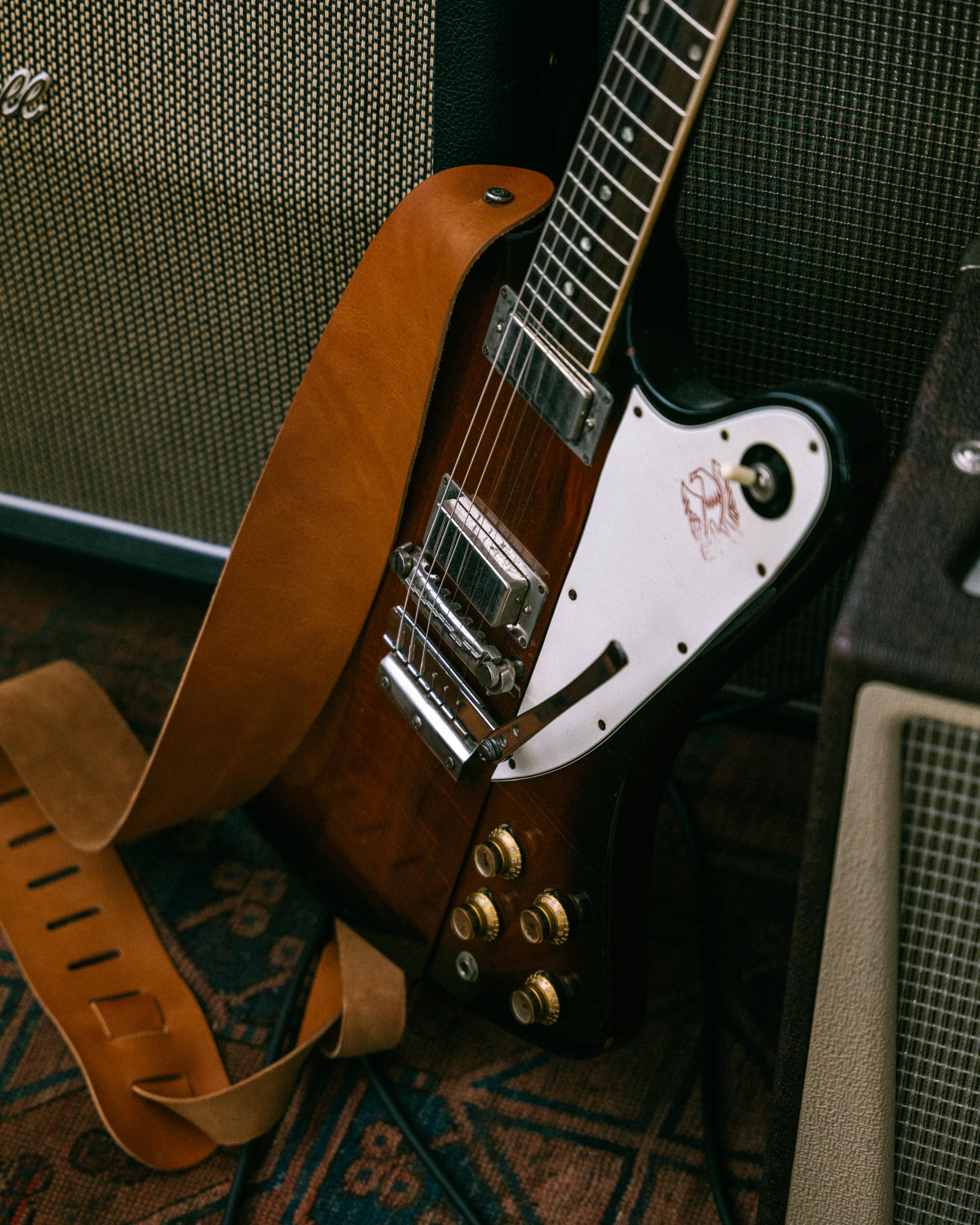 XG 3111 Cotton Metal Buckle Guitar Strap - Red Sangle courroie X-tone